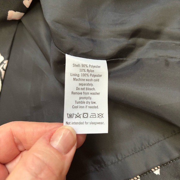 Janie & Jack Bow Print Black, Light Pink and White Dress - Picture 11 of 13